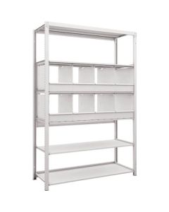 K1 type Light-Duty Antibacterial-Coated High-density storage Shelving(with Trays)(Weight Capacity:100kg per Shelf)(Height:1900mm) 1อัน