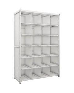 K1 type Light-Duty Antibacterial-Coated High-density storage Shelving(with Back panel and Side panel and Operation type Partition)(Weight Capacity:100kg per Shelf)(Height:1900mm) 1อัน