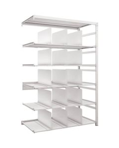 K1 type Light-Duty Antibacterial-coated High-density storage Shelving(with Operation type Partition)(Weight Capacity:100kg per Shelf)(Height:1900mm) 1อัน