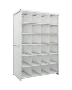 K1 type Light-Duty Antibacterial-Coated High-density storage Shelving(with Back panel and Side panel and Operation type Partition)(Weight Capacity:100kg per Shelf)(Height:1900mm) 1อัน