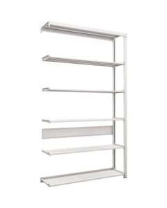 ชั้นเก็บของความหนาแน่นสูงเคลือบสารต้านแบคทีเรียชนิด K1 H2200XW1250XD325 ชนิดเชื่อมต่อ 6 ชั้น