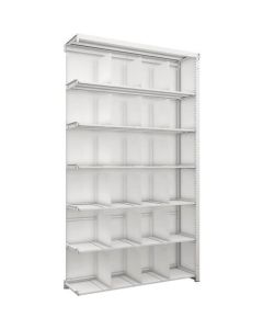 K1 type Light-Duty Antibacterial-Coated High-density storage Shelving(with Back panel and Side panel and Operation type Partitions)(Weight Capacity:100kg per Shelf)(Height:2200mm) 1อัน
