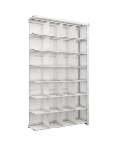 K1 type Light-Duty Antibacterial-Coated High-density storage Shelving(with Back panel and Side panel and Operation type Partitions)(Weight Capacity:100kg per Shelf)(Height:2200mm) 1อัน