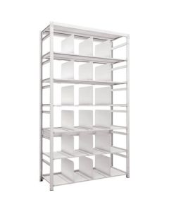 K1 type Light-Duty Antibacterial-coated High-density storage Shelving(with Operation type Partition)(Weight Capacity:100kg per Shelf)(Height:2200mm) 1อัน