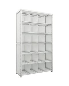 K1 type Light-Duty Antibacterial-Coated High-density storage Shelving(with Back panel and Side panel and Operation type Partition)(Weight Capacity:100kg per Shelf)(Height:2200mm) 1อัน
