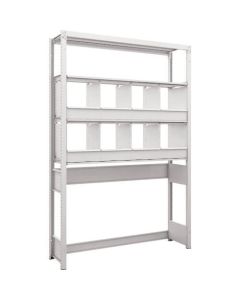 K1 type Light-Duty Antibacterial-Coated High-density storage Shelving(Open bottom type with Partition)(Weight Capacity:100kg per Shelf)(Height:1900mm) 1อัน