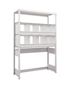 K1 type Light-Duty Antibacterial-Coated High-density storage Shelving(Open bottom type with Partition)(Weight Capacity:100kg per Shelf)(Height:1900mm) 1อัน