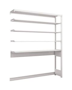 K1 type Light-Duty Antibacterial-Coated High-density storage Shelving(Open bottom type)(Weight Capacity:100kg per Shelf)(Height:1900mm) 1อัน