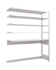 K1 type Light-Duty Antibacterial-Coated High-density storage Shelving(Open bottom type)(Weight Capacity:100kg per Shelf)(Height:1900mm) 1อัน