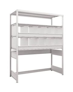 K1 type Light-Duty Antibacterial-Coated High-density storage Shelving(Open bottom type with Partition)(Weight Capacity:100kg per Shelf)(Height:1900mm) 1อัน