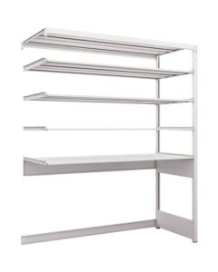 K1 type Light-Duty Antibacterial-Coated High-density storage Shelving(Open bottom type)(Weight Capacity:100kg per Shelf)(Height:1900mm) 1อัน