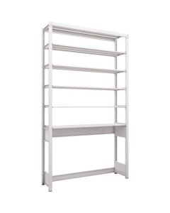 K1 type Light-Duty Antibacterial-Coated High-density storage Shelving(Open bottom type)(Weight Capacity:100kg per Shelf)(Height:2200mm) 1อัน