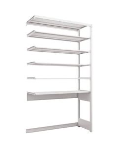 K1 type Light-Duty Antibacterial-Coated High-density storage Shelving(Open bottom type)(Weight Capacity:100kg per Shelf)(Height:2200mm) 1อัน