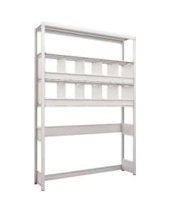 K1 type Light-Duty Antibacterial-Coated High-density storage Shelving(Open bottom type with Partition)(Weight Capacity:100kg per Shelf)(Height:2200mm) 1อัน