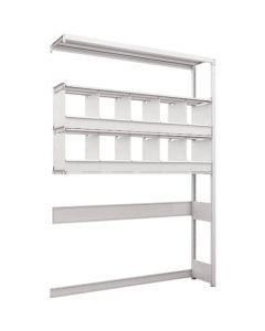 K1 type Light-Duty Antibacterial-Coated High-density storage Shelving(Open bottom type with Partition)(Weight Capacity:100kg per Shelf)(Height:2200mm) 1อัน