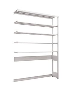 K1 type Light-Duty Antibacterial-Coated High-density storage Shelving(Open bottom type)(Weight Capacity:100kg per Shelf)(Height:2200mm) 1อัน
