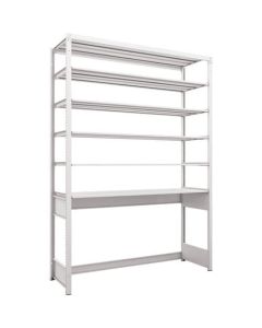 K1 type Light-Duty Antibacterial-Coated High-density storage Shelving(Open bottom type)(Weight Capacity:100kg per Shelf)(Height:2200mm) 1อัน