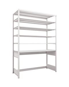 K1 type Light-Duty Antibacterial-Coated High-density storage Shelving(Open bottom type)(Weight Capacity:100kg per Shelf)(Height:2200mm) 1อัน