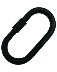 Stainless Steel KARABINA Spring Hook Black Plated