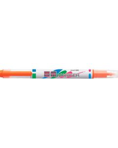 ปากกาเรืองแสง <K2> สีส้ม ชนิดคู่ 10 ชิ้น