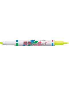 Fluorescent Marker Twin Yellow ถุงละ 10เส้น