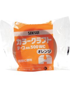 Color Kraft Tape No.500WC Orange 60อัน