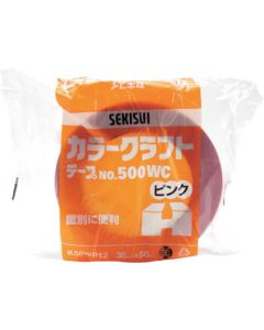 Color Kraft Tape No.500WC Pink 60อัน