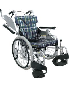 Indoor low-Floor Six-Wheeled Wheelchair for Self-Propelled Assistance