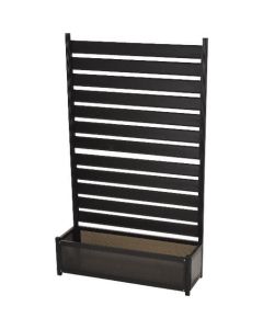 รั้วอลูมิเนียม(กว้าง90สูง149)_23164น้ำตาลเข้ม