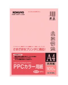 กระดาษสี PPC (กระดาษทั่วไป) A4 100 แผ่น 64g ตร.ม. สีชมพู