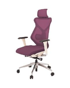 เก้าอี้ Sequa ฐานพนักพิงสูงพิเศษ สี ZW เบาะข้อศอกปรับได้ สีม่วงพลัม