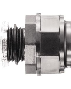 คอนเนคเตอร์สำหรับ Keiflex สำหรับการเชื่อมต่อแบบน็อคเอาท์ ผลิตภัณฑ์พลาสติก/สีดำ พร้อมเกลียวนอกแบบขนานสำหรับท่อ