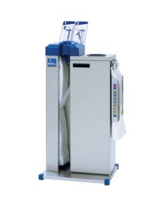 Umbrella bag automatic mounting machine KASAPON type with umbrella bag collection machine