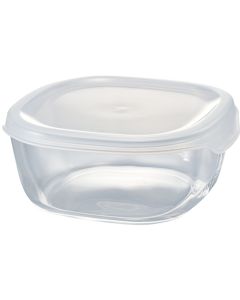 Heatproof Square Glass Container 600 24 อัน