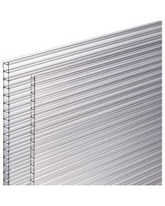 แผ่นโพลีคาร์บอเนตกลวง 900 x 1400 x 4 มม. ใส 2 แผ่น
