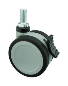 Screw type Dual Wheel Caster