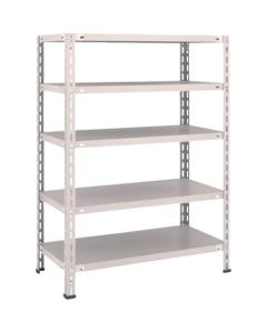 ชั้นกลาง ชั้นวางของน้ำหนักเบา ชนิดไม่มีกลอน 875 x 450 x 1200 5 ขั้น นีโอเกรย์