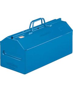 กล่องเครื่องมือเหล็กฝาจั่ว 461 x 212 x 260 สีน้ำเงิน