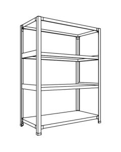 Light-Duty Open Shelving (Height : 1200mm) 1อัน