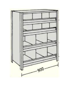 Shelving c/w Shelf Dividers & Bin Fronts 1อัน
