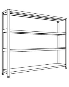 Light-Duty Open Shelving (Height : 1200mm) 1อัน