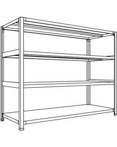 Light-Duty Open Shelving (Height : 1200mm) 1อัน