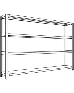 Light-Duty Open Shelving (Height : 1200mm) 1อัน