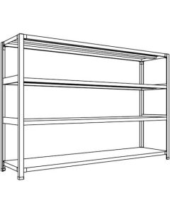 Light-Duty Open Shelving (Height : 1200mm) 1อัน