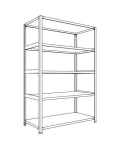 Light-Duty Open Shelving (Height : 1800mm) 1อัน