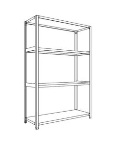 Light-Duty Open Shelving (Height : 1800mm) 1อัน