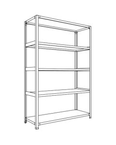 Light-Duty Open Shelving (Height : 1800mm) 1อัน