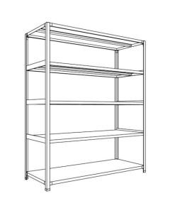 Light-Duty Open Shelving (Height : 1800mm) 1อัน