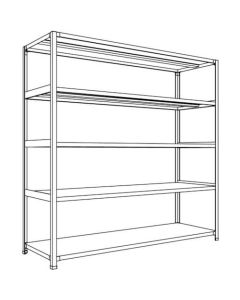 Light-Duty Open Shelving (Height : 1800mm) 1อัน