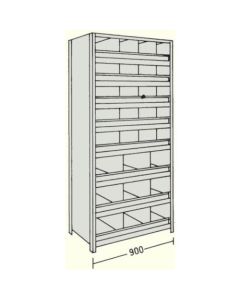 Shelving c/w Shelf Dividers & Bin Fronts 1อัน